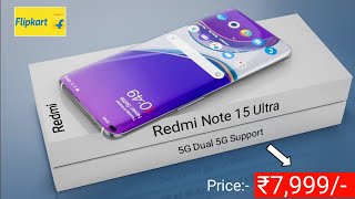 Redmi Note 15 Ultra 5G⚡300MP Camera 8000mAh Battery 200WT Charge First Look Full Specs [upl. by Dedie]