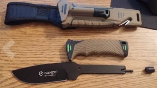 Ganzo Knives G801DY Survival Knife  First Impressions [upl. by Newg953]