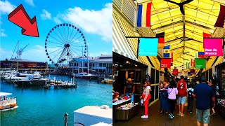 Bayside Marketplace Miami Florida Walking Tour [upl. by Nosimaj862]