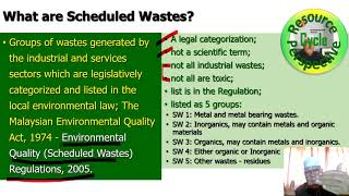 Scheduled Waste Management Overview [upl. by Garwin]