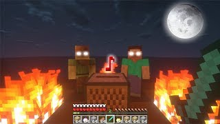 💀ALEXBRINE Y HEROBRINE CON LOS DISCOS MALDITOS 😱ENTIDADES MALIGNAS EN MINECRAFT [upl. by Klockau]