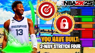 BEST FORWARD BUILD 2WAY STRETCH FOUR JAREN JACKSON JR BUILD  NBA 2K25 NEXT GEN [upl. by Yelsehc]