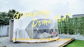 Luxury Glamping Dome Tent  Geodesic Domes for Eco Hotel [upl. by Nosa679]