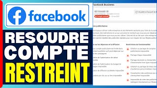 Comment Resoudre Compte Facebook Restreint Publicité  En 2024 [upl. by Eeroc]