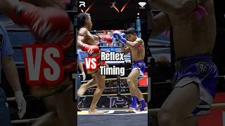 Muay Thai Techniques Reflex VS Timing ✅ [upl. by Etnovert581]