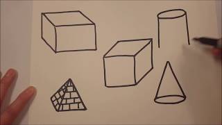 Drawing 3D Solid Shapes [upl. by Nerek]