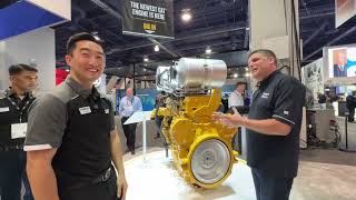 Cat launch new C13D 13 Litre engine at Conexpo  Allen Chen explains its key features and benefits [upl. by Susann]