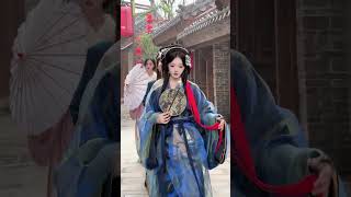 Chinese Hanfu Dance Long Dress Traditional Clothing 978 [upl. by Nylanaj]