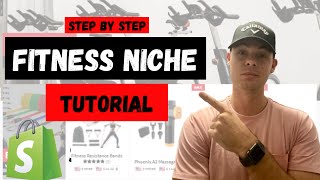 Step By Step Fitness Niche Shopify Dropshipping Tutorial for Beginners Q1 2021 [upl. by Sillert]