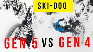 SKIDOO GEN 5 TURBO VS GEN 4 TURBO  Sled Wyo Vlog 14 [upl. by Trocki]