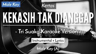 Kekasih Tak Dianggap Karaoke Akustik  Kertas  Pinkan Mambo Male Key  HQ Audio [upl. by Nazler]