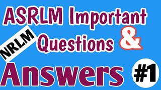 NRLM Assam State Rural Livelihoods Mission  Important Questions amp Answers [upl. by Aisitel]