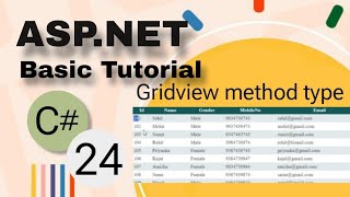 Gridview bind in aspnet c  GridView Control in ASPNet Aspnet Grid  Bind Database Table [upl. by Kurman]