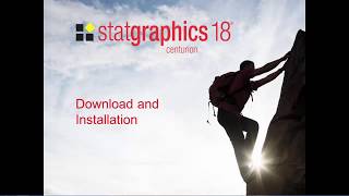 Statgraphics 18 Site License Activation [upl. by Hennie]