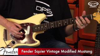 Fender Squier Vintage Mustang Electric Guitar Demonstration [upl. by Imogene]