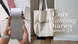 Cozy Planning Diaries Ep 23  cloth and paper unboxing journaling and reading goals [upl. by Amlus25]