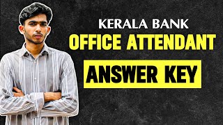 KERALA BANK OA ANSWER KEY [upl. by Amsirahc]