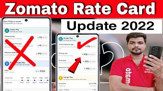 Zomato Rate Card Update 2022  Zomato New Rate card Full Time amp Part Time  by Technic Shreemanji [upl. by Carlyn]