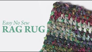 Easy No Sew Rag Rug [upl. by Leahpar416]