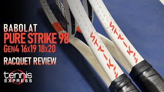 Babolat Pure Strike 98 Gen4 Tennis Racquet Review  Tennis Express [upl. by Azial]