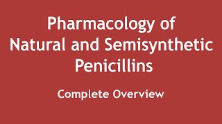 Pharmacology of Natural and Semisynthetic Penicillins Complete Overview ENGLISH  Dr Shikha [upl. by Holder]