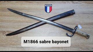 French M1866 sabre bayonet for the chassepot rifle [upl. by Atiragram]