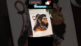 Shri Ram and Hanuman drawing picture art like share shorts ♥️♥️👍😍😍 [upl. by Rehpetsirhc202]