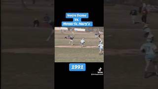 Great goal by Notre Dame against Mount St Mary’s in 1991 [upl. by Aicinoid381]