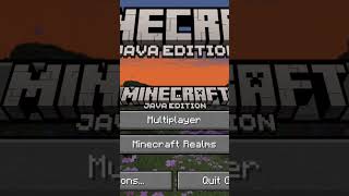 Minecraft Java Edition vs Minecraft Bedrock Edition Comparison shorts capcut minecraft [upl. by Arotahs643]