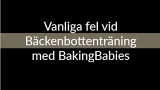 Vanliga fel vid bäckenbottenträning [upl. by Aniratac]