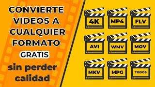 🔴Convertidor de video GRATIS Convierte a MP4 y cualquier formato sin perder calidad [upl. by Godfrey457]