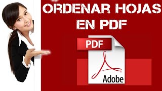 🚀 Como ORDENAR e INSERTAR hojas o paginas en PDF sin programas ▶️ 2021 [upl. by Eustache502]