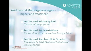 ADVITOS DIVI Symposium 2023 Hamburg  Azidose und Multiorganversagen [upl. by Ashley]