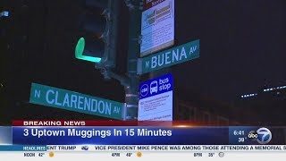 Report 3 mugged in Uptown in 15 minutes [upl. by Ferri]