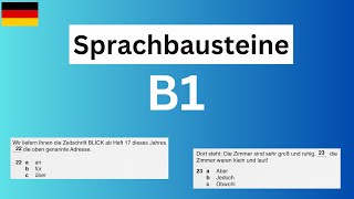 Sprachbausteine B1  Beispiele und Erklärung  DTZ  TELC  ÖSD [upl. by Dion259]