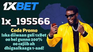 1xbet promo code Somalia active  1xbet Somalia sida lacag looga baxo [upl. by Merriott202]