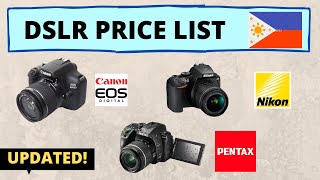 Cheapest DSLR Cameras in the Philippines  DSLR Camera Price List Kit amp Lens  2020 [upl. by Zetniuq]