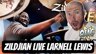 Drummer Reacts To  LARNELL LEWIS ON ZILDJIAN LIVE FIRST TIME HEARING [upl. by Odelia]