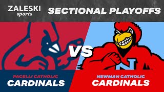 Newman vs Pacelli  2023 WIAA Boys Sectional Basketball [upl. by Eiffub58]