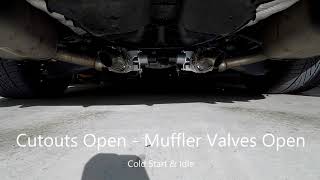 Chevy SS Exhaust Cutouts with Bimodal Mufflers Demo Part 2 [upl. by Pulchia]