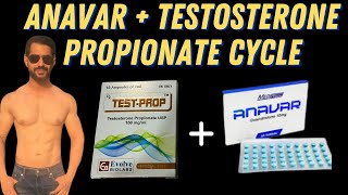 Testosterone propionate  Anavar steroid cycle for Beginners for muscle building [upl. by Ettelrats]