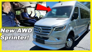 BEHIND THE WHEEL 2024 Midwest Patriot MD4 AWD Luxury Sprinter Camper Van [upl. by Nalid]