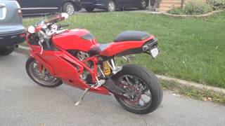 Ducati 999s Testastretta With Termignoni Exhaust Exterior Walkaround [upl. by Boser]