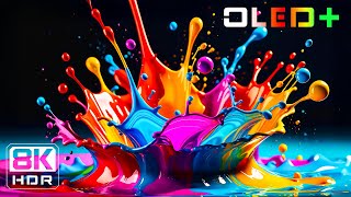 OLED TEST  Impressive Paint Liquid in 8K HDR  Dolby Vision™ [upl. by Vinay]