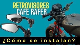 GRAFITO FT 150 PROYECTO CAFE RACER ¿como instalar los retrovisores [upl. by Runstadler870]