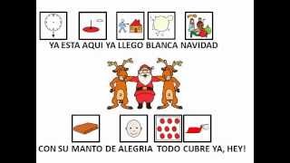 BLANCA NAVIDAD con pictogramas [upl. by Zobias]