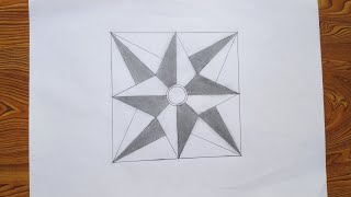 geometrical chart  step by step  simple art drawing  geometric patterns [upl. by Annaet750]