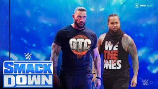 wwe jimmy uso and Roman Reigns returns and destroy solo sikoa  wwe SmackDown highlights today [upl. by Pfeifer]