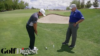 Rickie Fowler on How To Hit a Chip Shot Over a Bunker  Butch Harmon Golf Lessons  Golf Digest [upl. by Greg807]