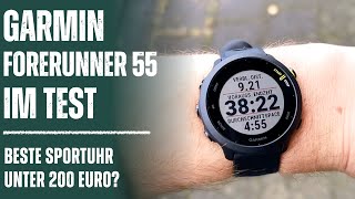 Garmin Forerunner 55 Testbericht Die beste Sportuhr für unter 200 Euro [upl. by Trudi899]